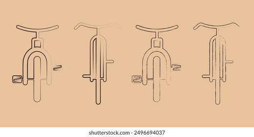 Vector bicycle sign icon. Image bicycle sign symbol design eps 10
