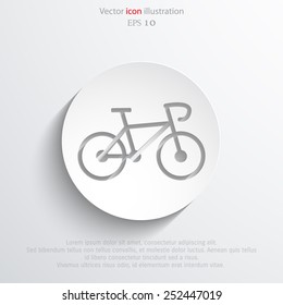 Vector bicycle web icon Eps 10.