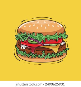 A Vector of Big Burger