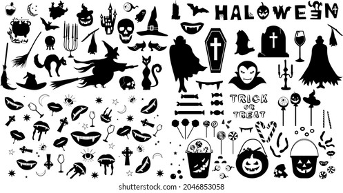 Vector of the big halloween bundle