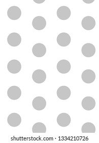 vector big pale gentle light grey dots on white modern creative card seamless illustration