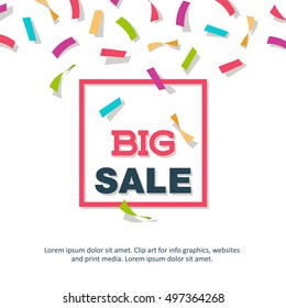 Vector big sale background.