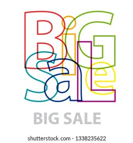 Vector big sale. Broken text
