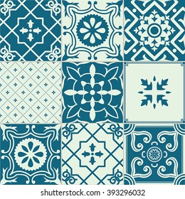 Vector big set of tiles background. For wallpaper, backgrounds, decoration for your design, ceramic, page fill and more. 