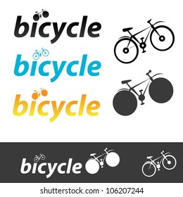 vector bike icon set. bicycle collection, illustration.
