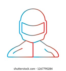 Vector biker icon
