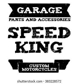 Vector biker quote with motivation phrase