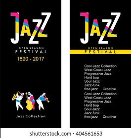 vector bilateral  size 100 mm to 210 mm theme of jazz and its direction