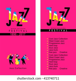 vector bilateral  size 100mm to 210mm theme of jazz 