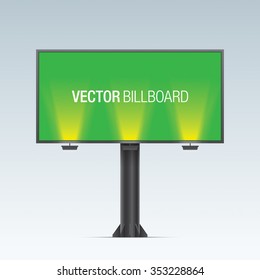 Vector billboard isolated on a white background.