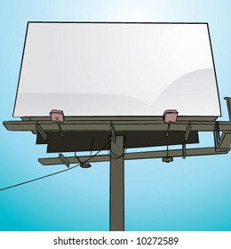 vector billboard sign - easily add your own text and images!