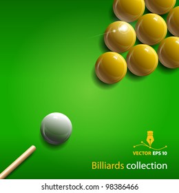 Vector billiards collection