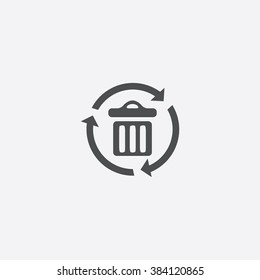 Vector bin recycle Icon