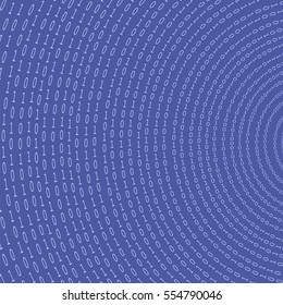 Vector Binary Code Blue Background. Concept Numbers. Algorithm Decryption and Encoding.