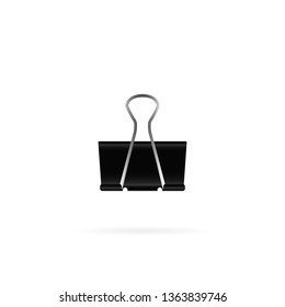 Vector binder clip.Vector illustration. Flat design for business financial marketing banking advertising web concept cartoon illustration. 