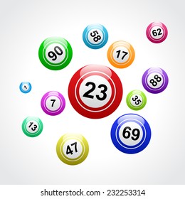 Vector Bingo Background Stock Vector (Royalty Free) 232253314 ...