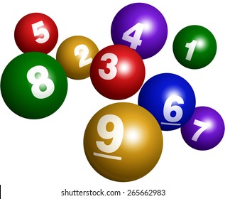 Vector Bingo Lottery Number Balls Set Stock Vector (Royalty Free ...