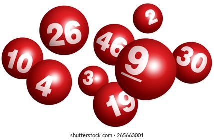 Vector Bingo / Lottery Number Balls Set