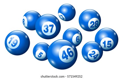 Vector Bingo Lottery Number Balls Set Stock Vector (Royalty Free ...