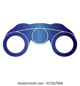 Vector Binocular Icon Symbol