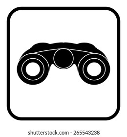 Vector Binocular Icon Symbol Set
