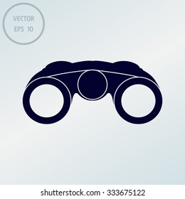 Vector Binocular Icon Symbol Set 