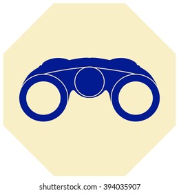Vector Binocular Icon Symbol Set 