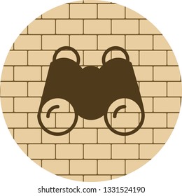 Vector binoculars Icon
