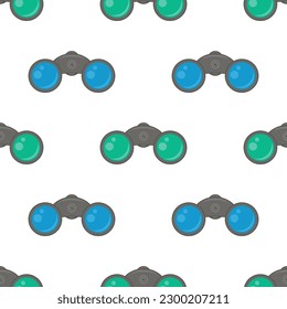 Icono de Binoculares vectoriales aislados en fondo blanco. Logotipo óptico. Patrón sin inconvenientes.