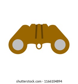 vector binoculars illustration isolated, vision concept. find icon