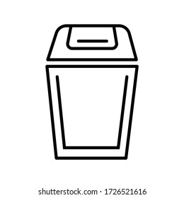 vector bins with outline style