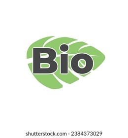 plantilla de logotipo de bio vectorial, vector de biologo