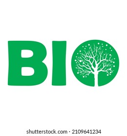 Vector bio logo. Vegan, raw, healthy food badge, tag for cafe, restaurant, product packaging.