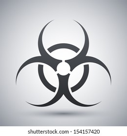 Vector biohazard sign or icon