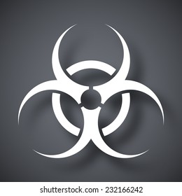 Vector biohazard sign or icon