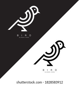 Vector bird, Abstract emblem, design concept, logo, logotype element for template.