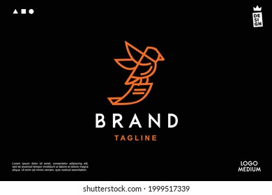 Vogel-Logo für Marke und Firma