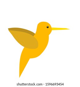 Vector bird character, cute bird design with a simple design concept.