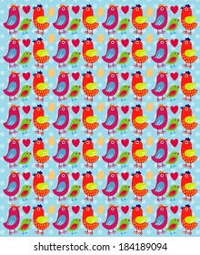 Vector of Bird and family