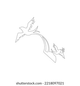 vector bird flying illustration design