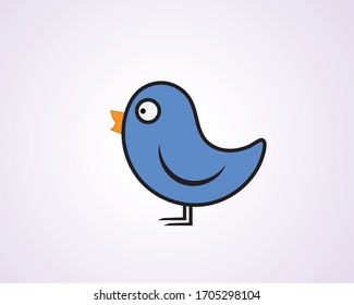 Vector bird icon. Nature and animals.