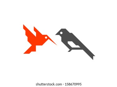 Vector Bird Icon Symbol