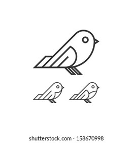 Vector Bird Icon Symbol