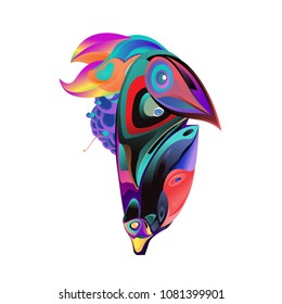 Vector bird illustration for logo design