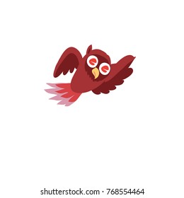 Vector bird illustration logo for kids education