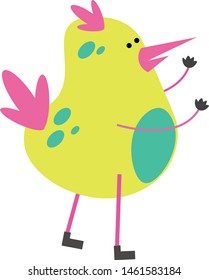 Vector bird kids character design