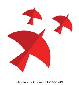 Vektorgrafik des Vogelkites für Grafikdesign