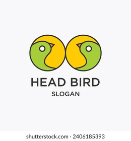 Vector bird logo abstract design