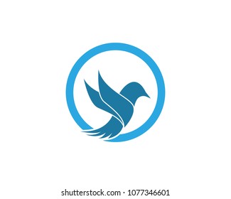 Bird Wing Logo Template Vector Illustration Stock Vector (Royalty Free ...