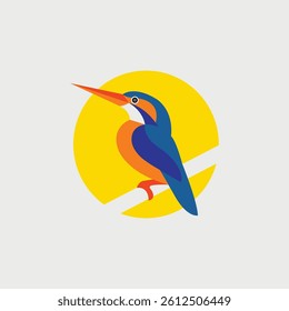 Vector bird of paradise Illustation
